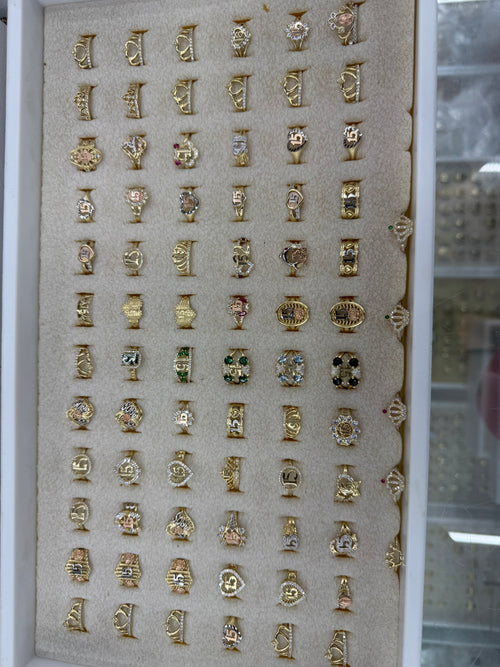 Anillos 15 años de oro 14k