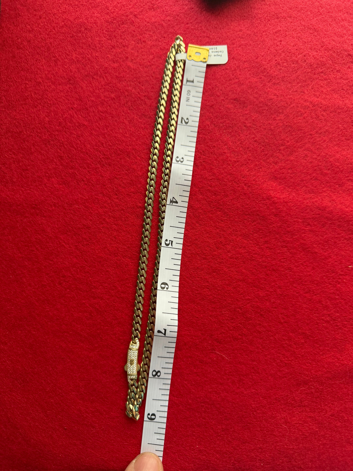 Cadena Mónaco de Oro 10k