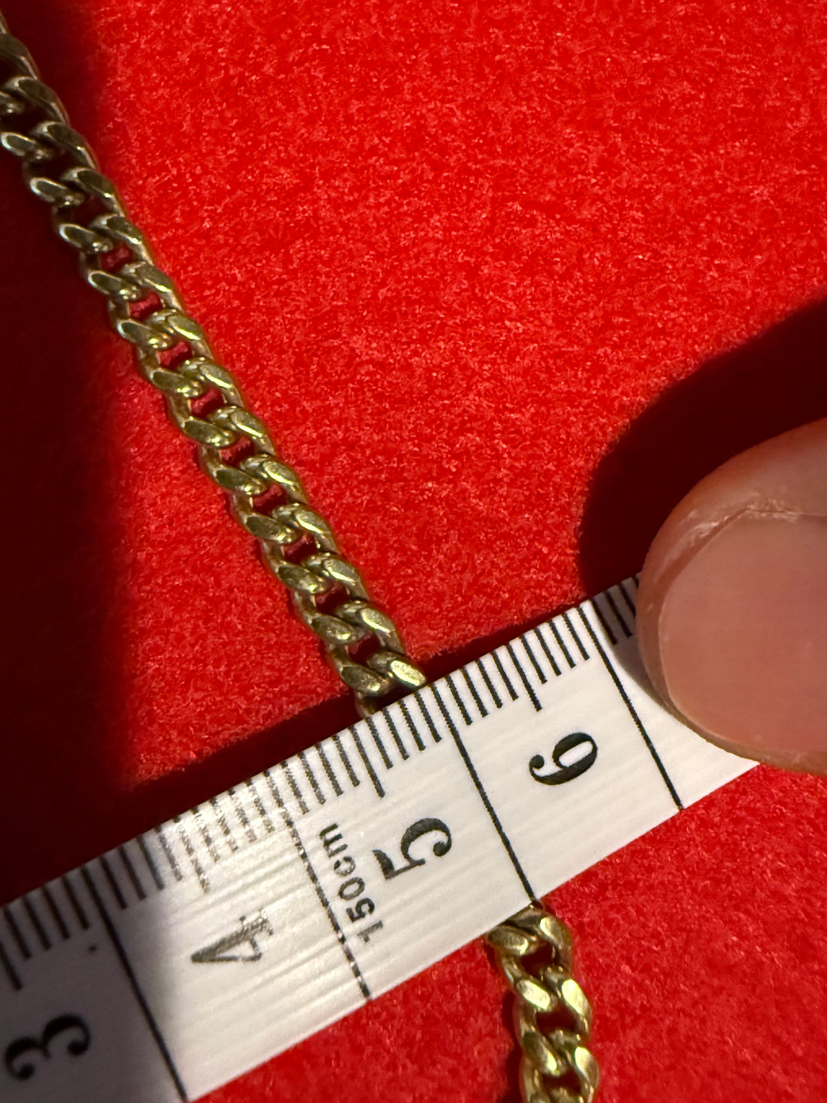 Cadena cubana de Oro 14k
