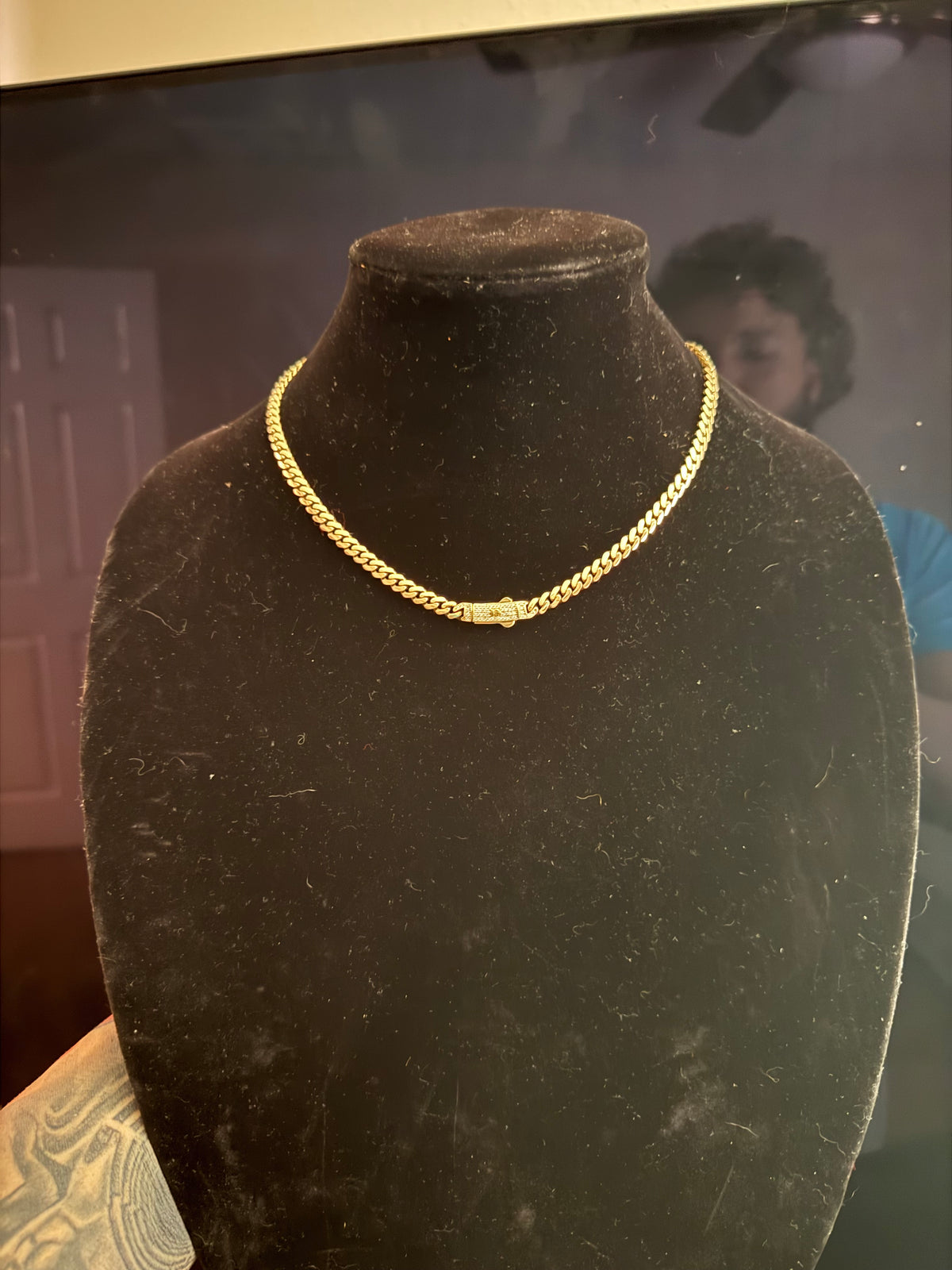 Cadena Mónaco de Oro 10k